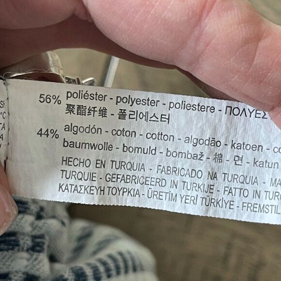 Zara Trafaluc Blue and White Crop Top‎ - Picture 2 of 8